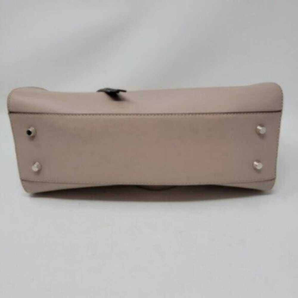Alberta Di Canio | Italian Leather Full Zip Satchel Handbag Light Pink blush - Picture 7 of 10